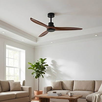 Modern Minimalist Wood DC Motor Reverse Ceiling Fan - Flyachilles