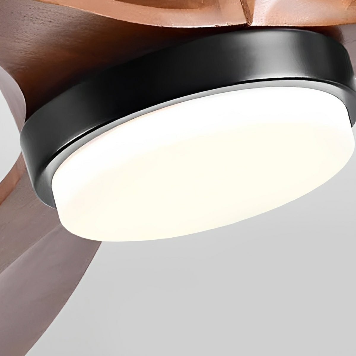 Modern Minimalist Wood DC Motor Reversible Ceiling Fan with Light - Flyachilles