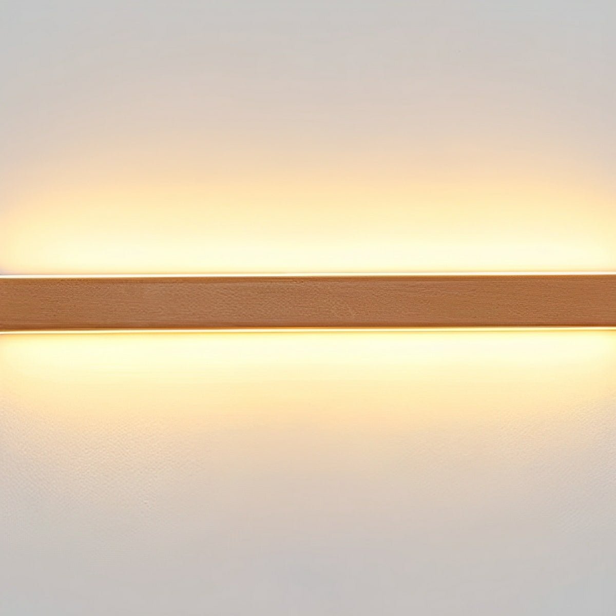 Modern Minimalist Wood Up&amp;Down LED Long Strip Indoor Wall Sconce - Flyachilles