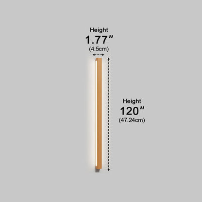 Modern Minimalist Wood Up&amp;Down LED Long Strip Indoor Wall Sconce - Flyachilles