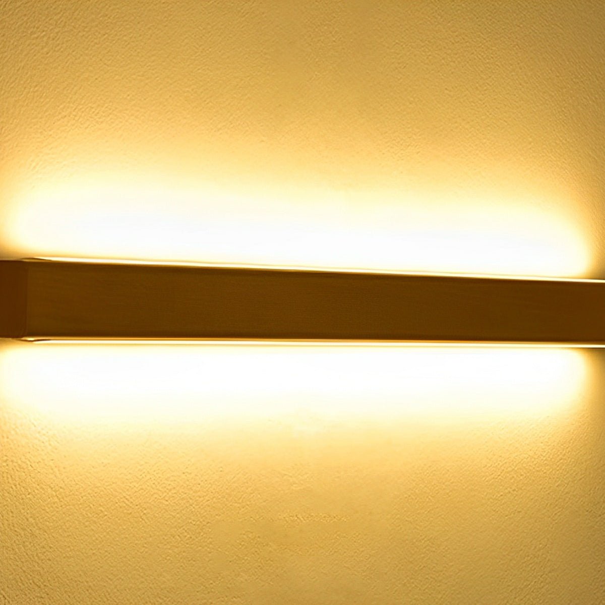 Modern Minimalist Wood Up&amp;Down LED Long Strip Indoor Wall Sconce - Flyachilles