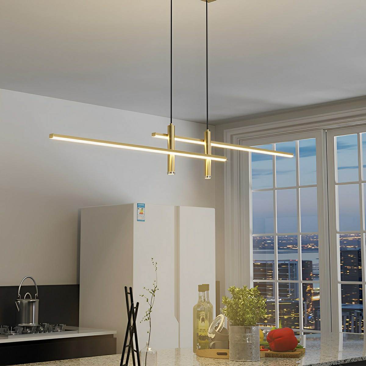 Modern Minimalist LED Long Strip Indo...