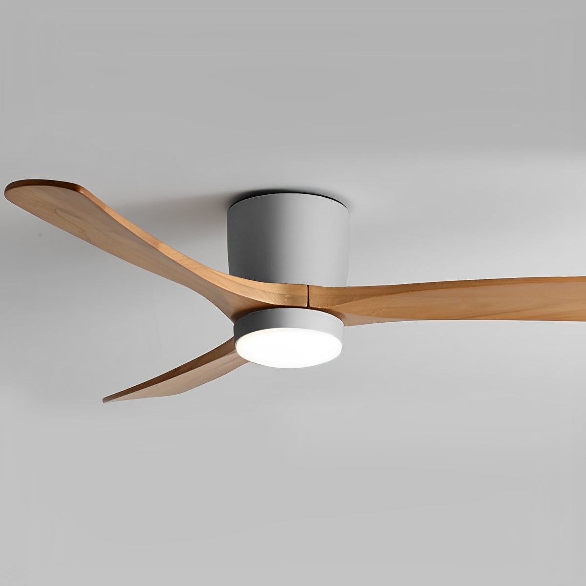 Modern Nordic Minimalist Wood 6 - Speed Inverter Ceiling Fan Light - Flyachilles