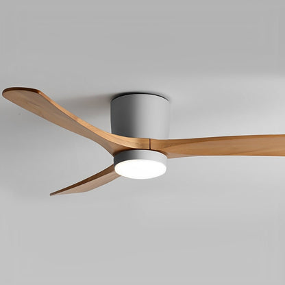 Modern Nordic Minimalist Wood 6 - Speed Inverter Ceiling Fan Light - Flyachilles