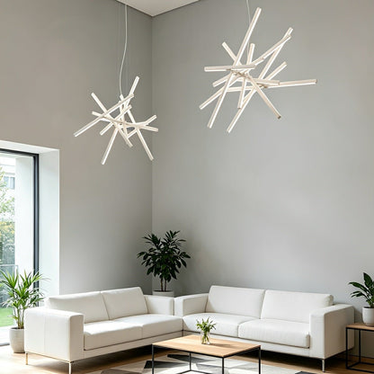 Modern Nordic Waves Fishbone Fish Skeleton Dimming LED Pendant Light - Flyachilles