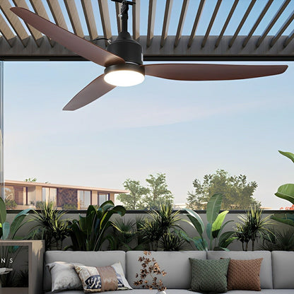 Modern Outdoor Dimmable DC Motor Reverse Frequency Ceiling Fan Light - Flyachilles