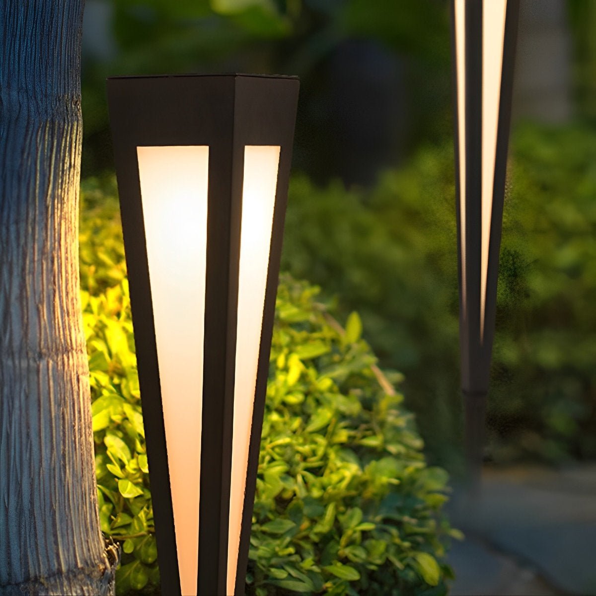 Modern Outdoor Pathway Light LED Waterproof RGB Solar Lights for Path Lawn - Flyachilles