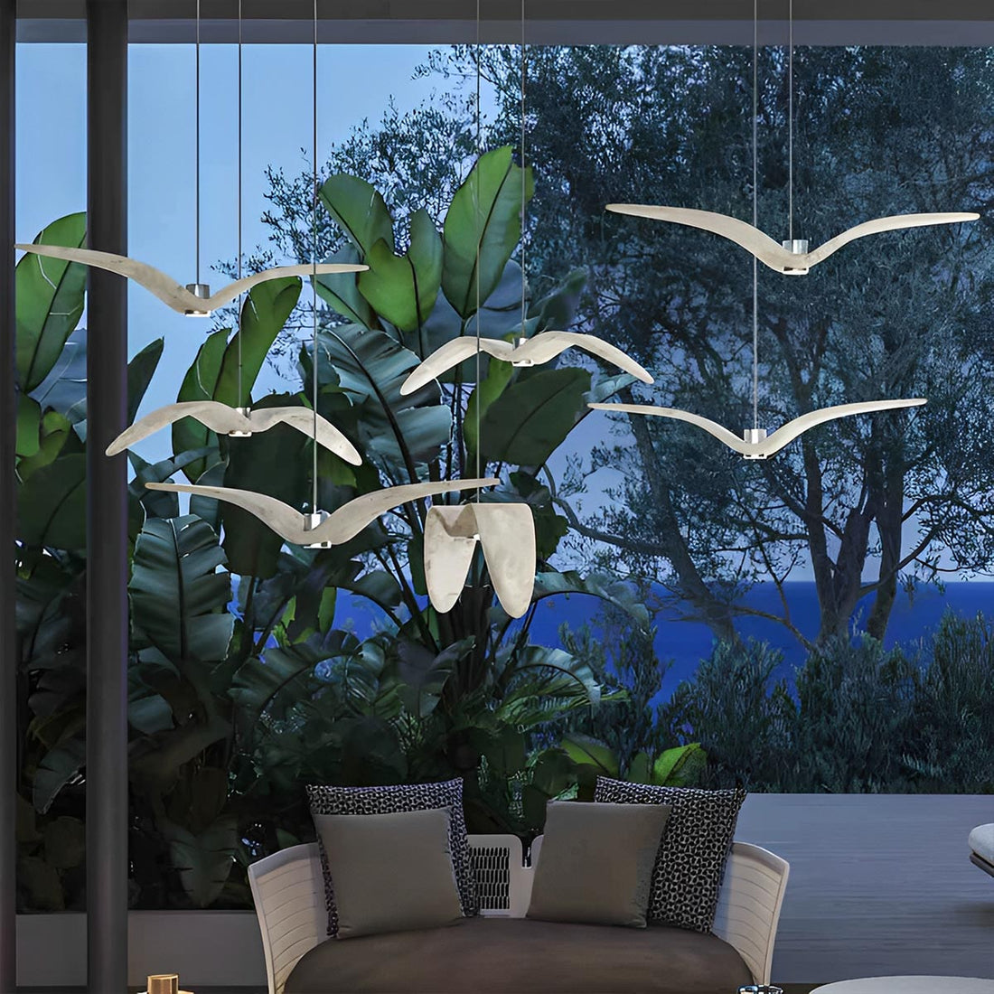Modern Outdoor Waterproof Seagull Bird LED Ceiling Pendant Lights - Flyachilles