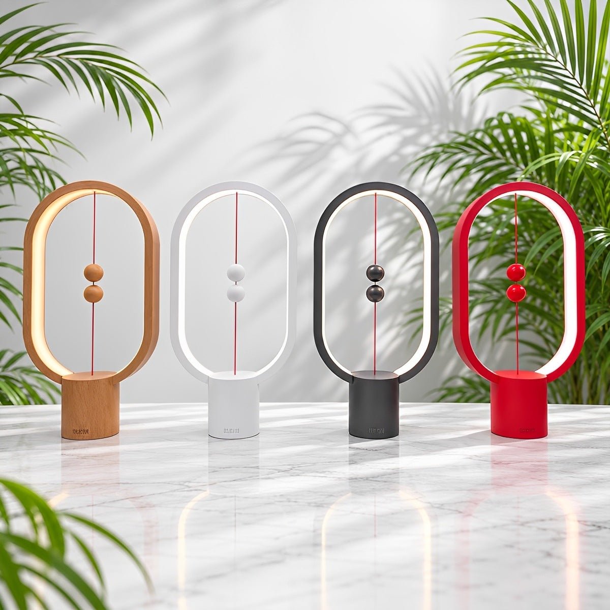 Modern Oval LED Table Lamp Rechargeable Dimmable - Flyachilles