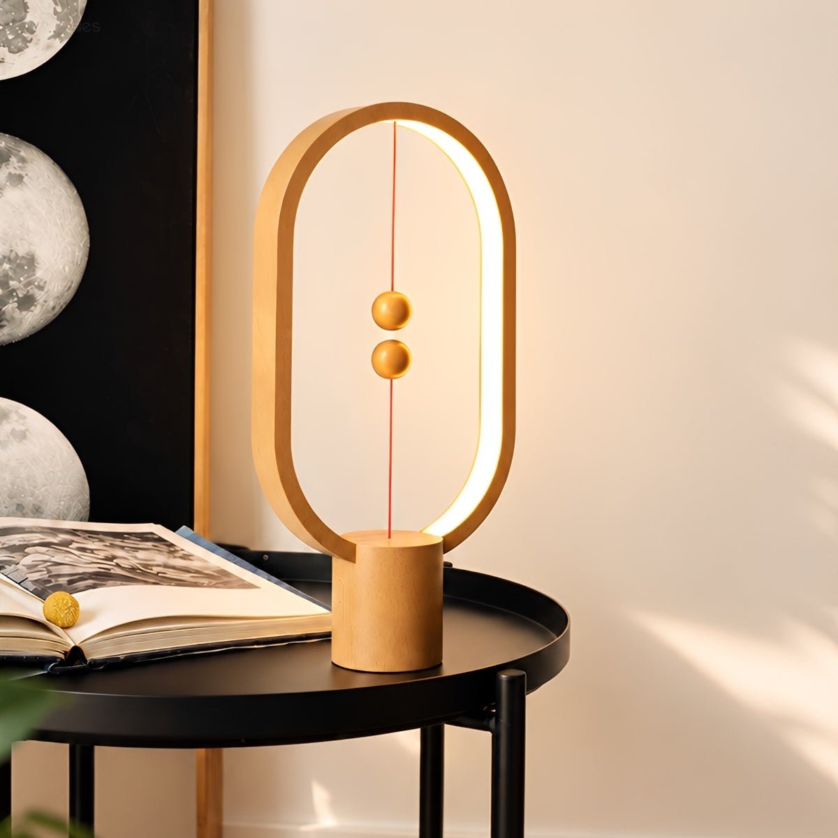 Modern Oval LED Table Lamp Rechargeable Dimmable - Flyachilles