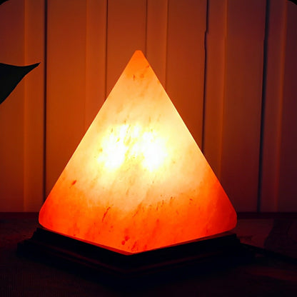 Modern Pyramid Crystal Salt LED Table Lamp - Flyachilles