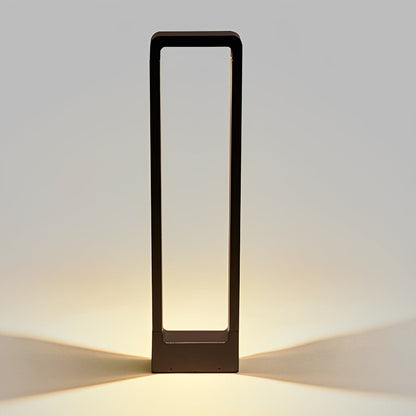 Modern Rectangular Frame Waterproof Outdoor Bollard Parth Light - Flyachilles