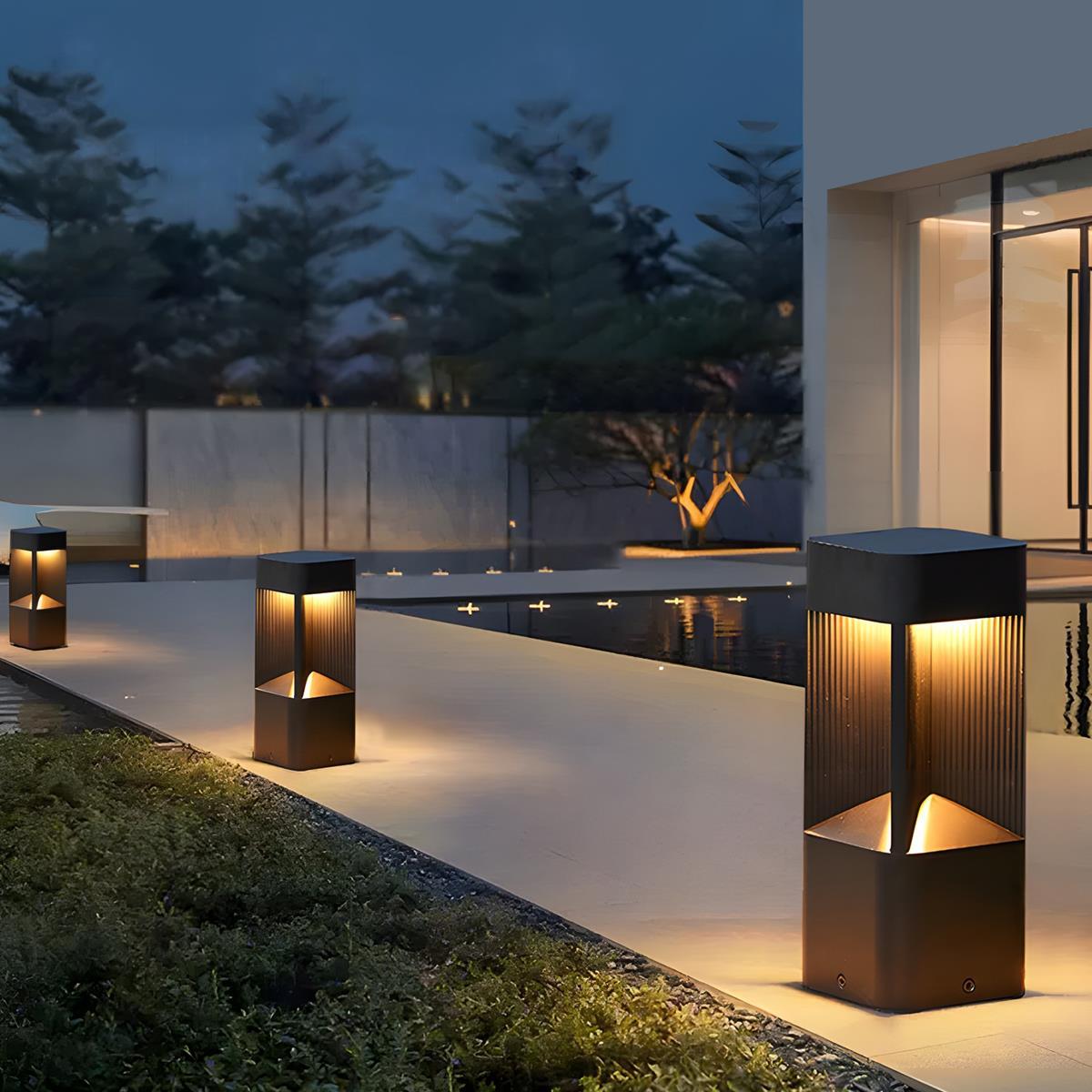 Modern Rectangular LED Outdoor Landscape Lighting - Flyachilles