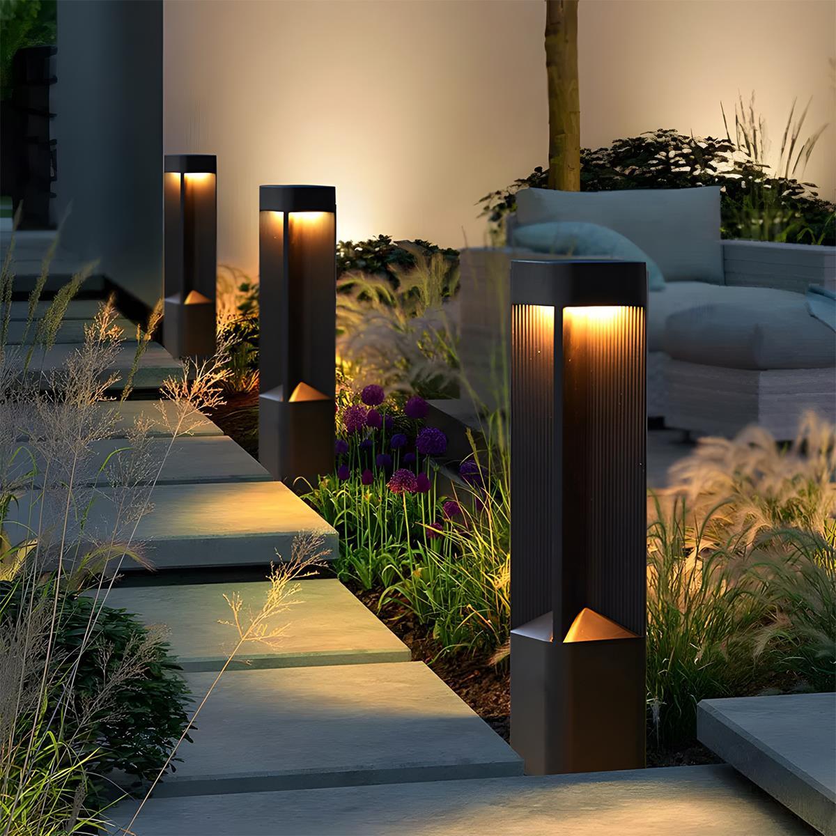 Waterproof Rectangular LED Outdoor Post – Flyachilles