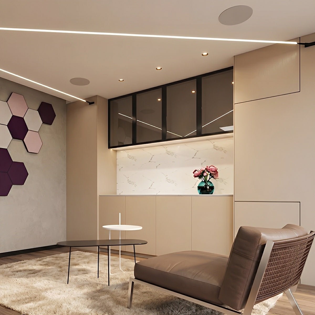 Modern Rotatable LED Strip Lights Linear Light - Flyachilles