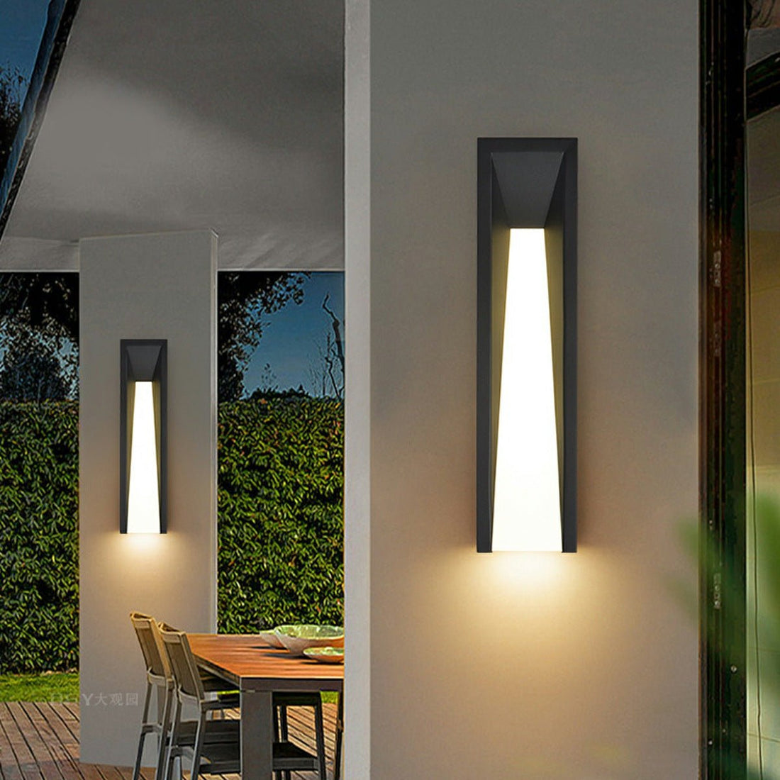 Modern Rusti Long Strip Waterproof Outdoor LED Porch Wall Light - Flyachilles