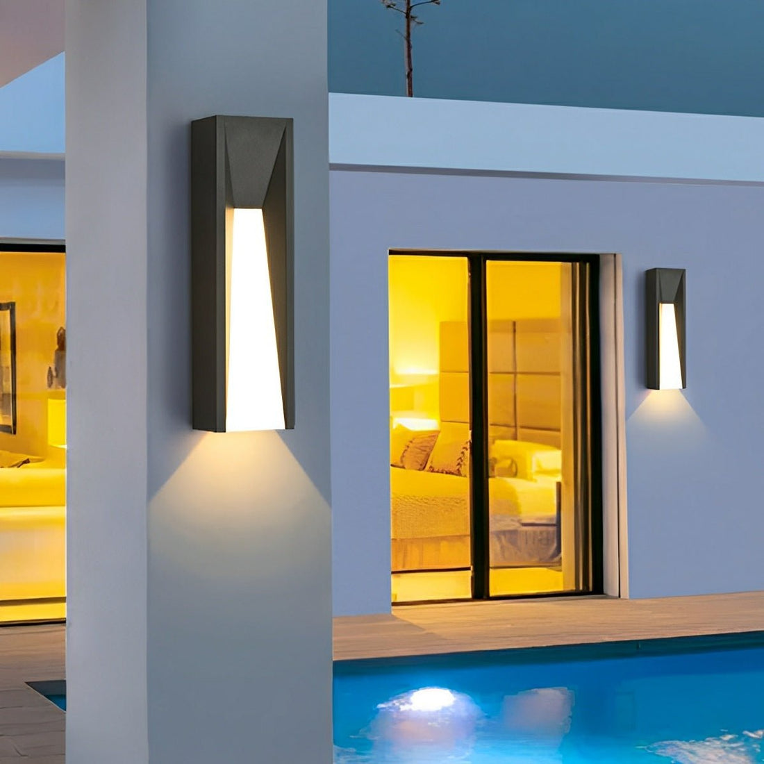 Modern Rusti Long Strip Waterproof Outdoor LED Porch Wall Light - Flyachilles
