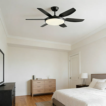 Modern Scandinavian Ceiling Fan with Full - Spectrum LED Light - Flyachilles