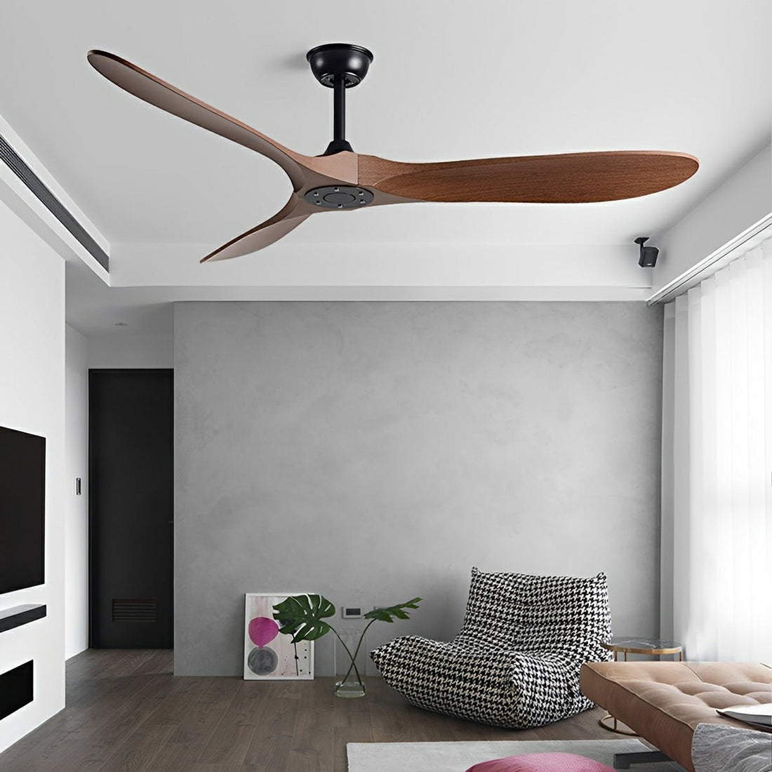 Modern Scandinavian Minimalist DC Motor Reverse Ceiling Fan - Flyachilles