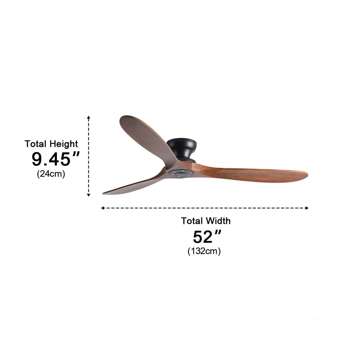 Modern Scandinavian Wood DC Motor Reverse Ceiling Fan - Flyachilles