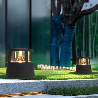 Modern Simple Outdoor Waterproof Pillar Lights European Metal Aluminum Post Lights Lawn Home Villa Lighting Column Lamps - Flyachilles