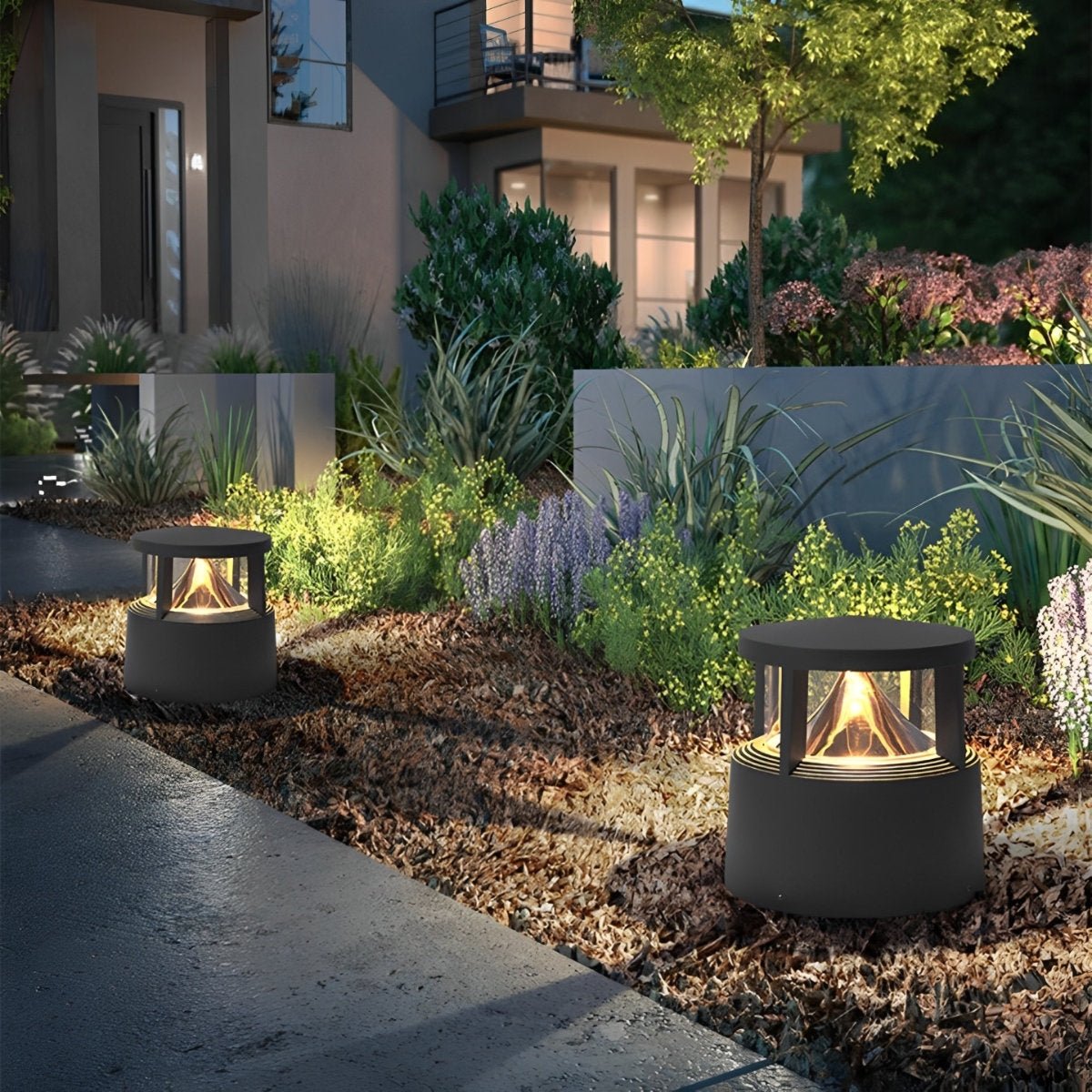 Modern Simple Outdoor Waterproof Pillar Lights Metal Aluminum Post Lights - Flyachilles