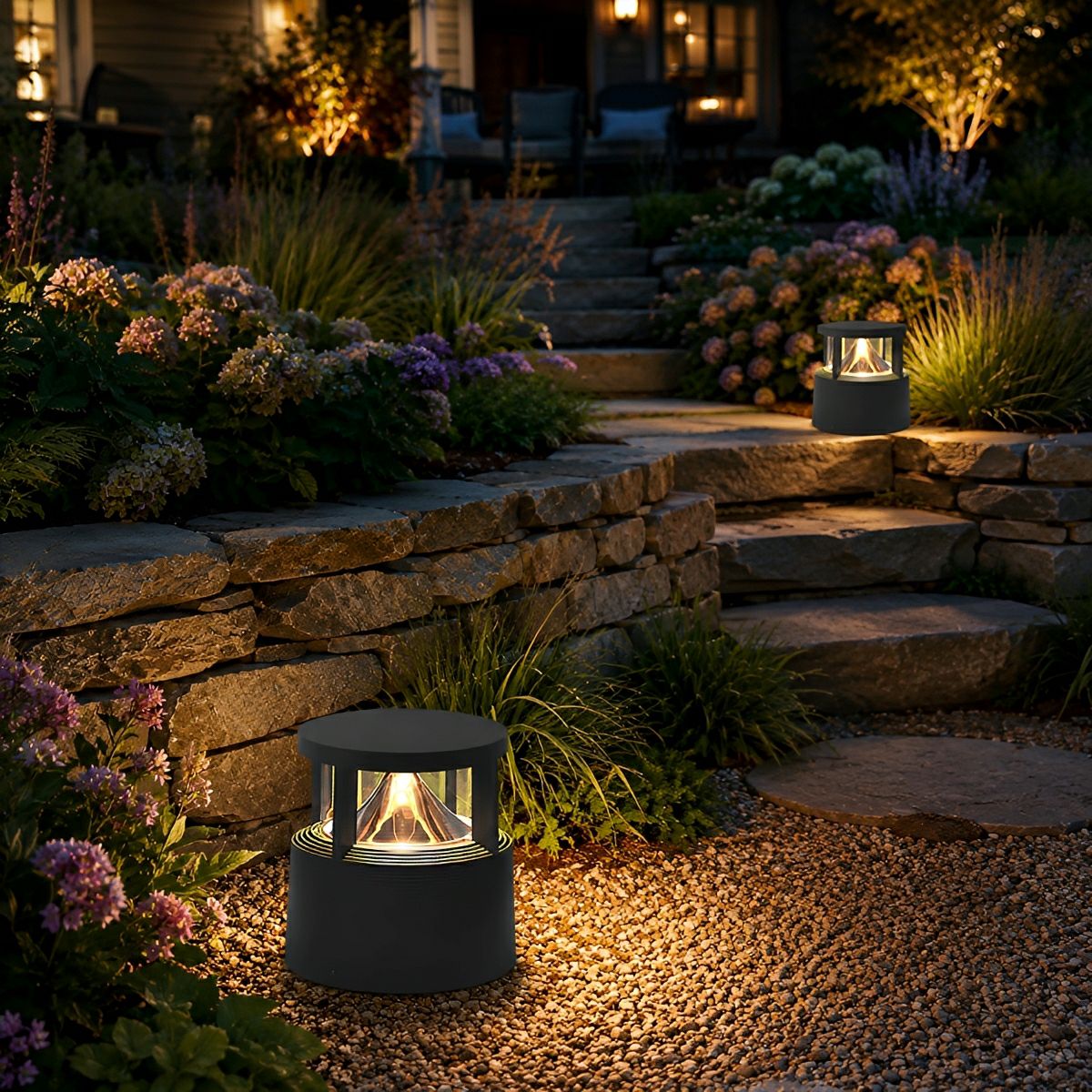 Modern Simple Outdoor Waterproof Pillar Lights Metal Aluminum Post Lights - Flyachilles