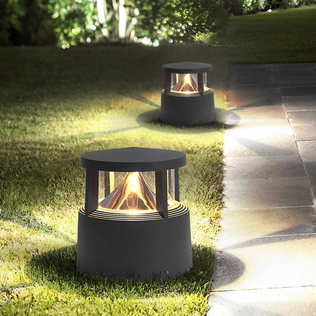 Modern Simple Outdoor Waterproof Pillar Lights Metal Aluminum Post Lights - Flyachilles