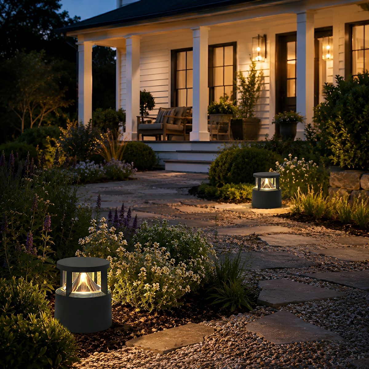 Modern Simple Outdoor Waterproof Pillar Lights Metal Aluminum Post Lights - Flyachilles