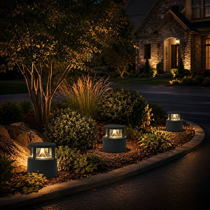 Modern Simple Outdoor Waterproof Pillar Lights Metal Aluminum Post Lights - Flyachilles