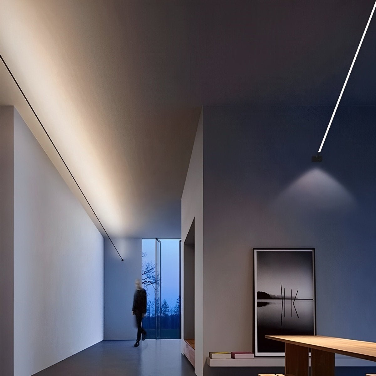 Modern DIY Sky line Rotatable Intelligent Dimming COB LED Long