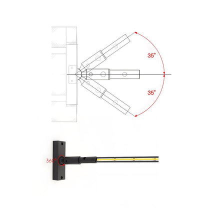 Modern Sky Line Rotatable Intelligent Dimming COB LED Strip Lights Linear Light - Flyachilles