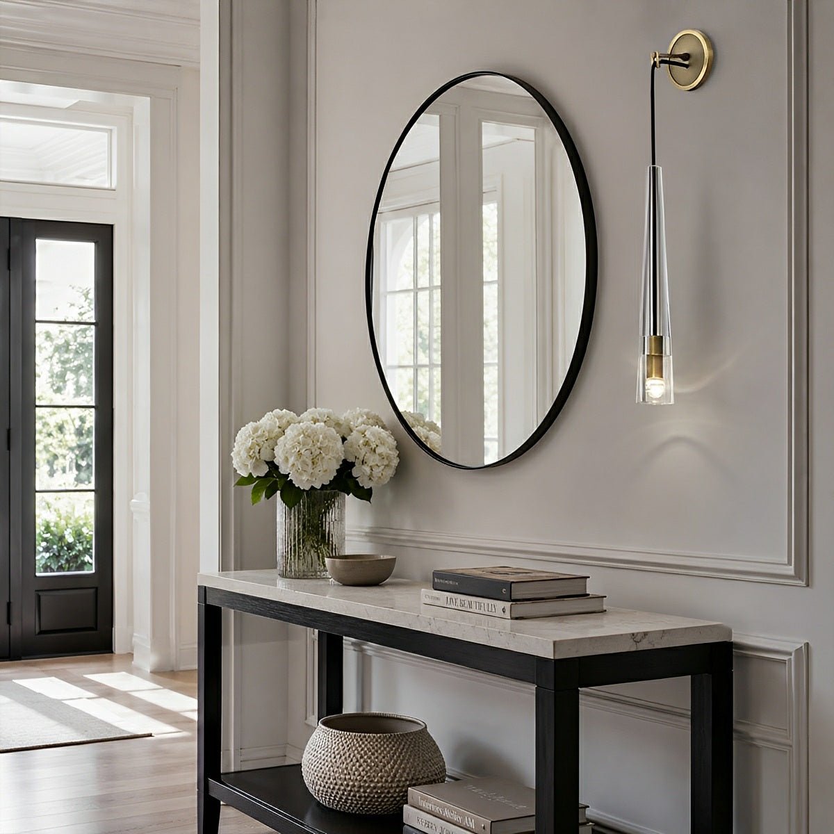 Modern Slim Conical Crystal LED Wall Sconce - Flyachilles