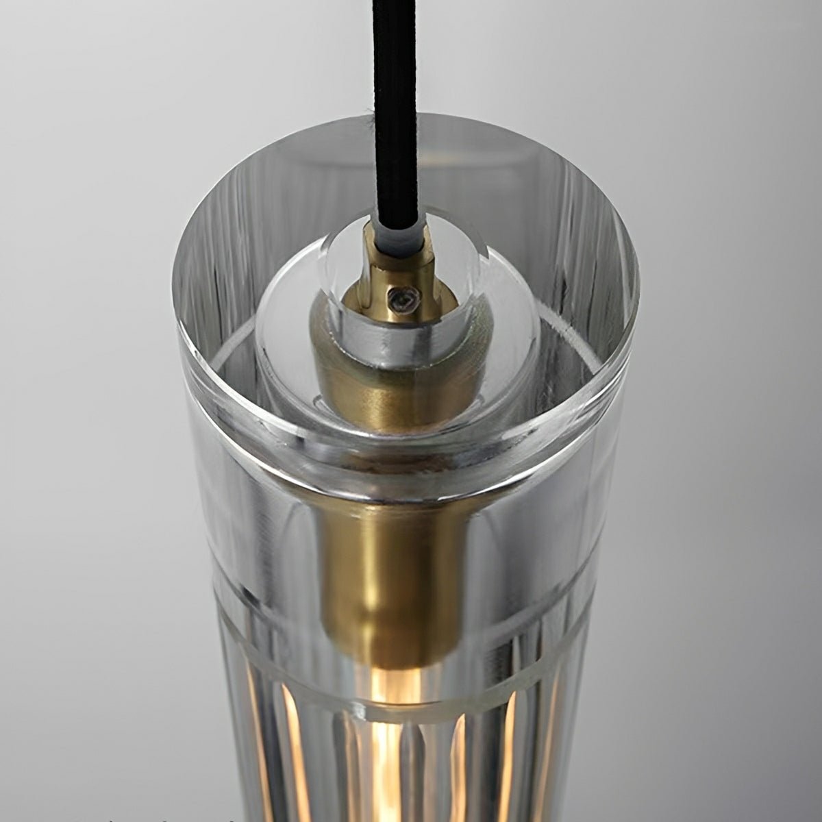 Modern Slim Cylindrical Crystal LED Pendant Light - Flyachilles