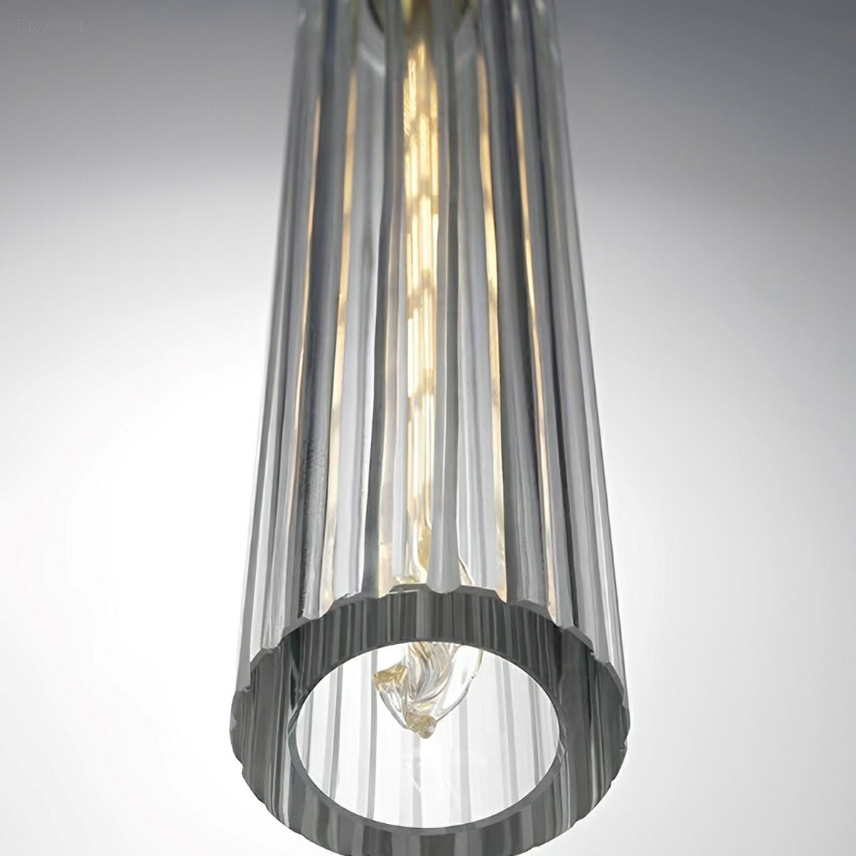Modern Slim Cylindrical Crystal LED Pendant Light - Flyachilles