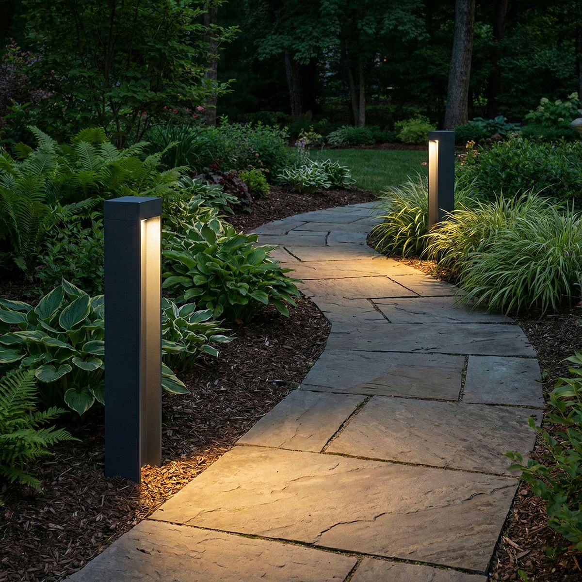 Modern Slim Rectangular LED Outdoor Pathway Lights - Flyachilles