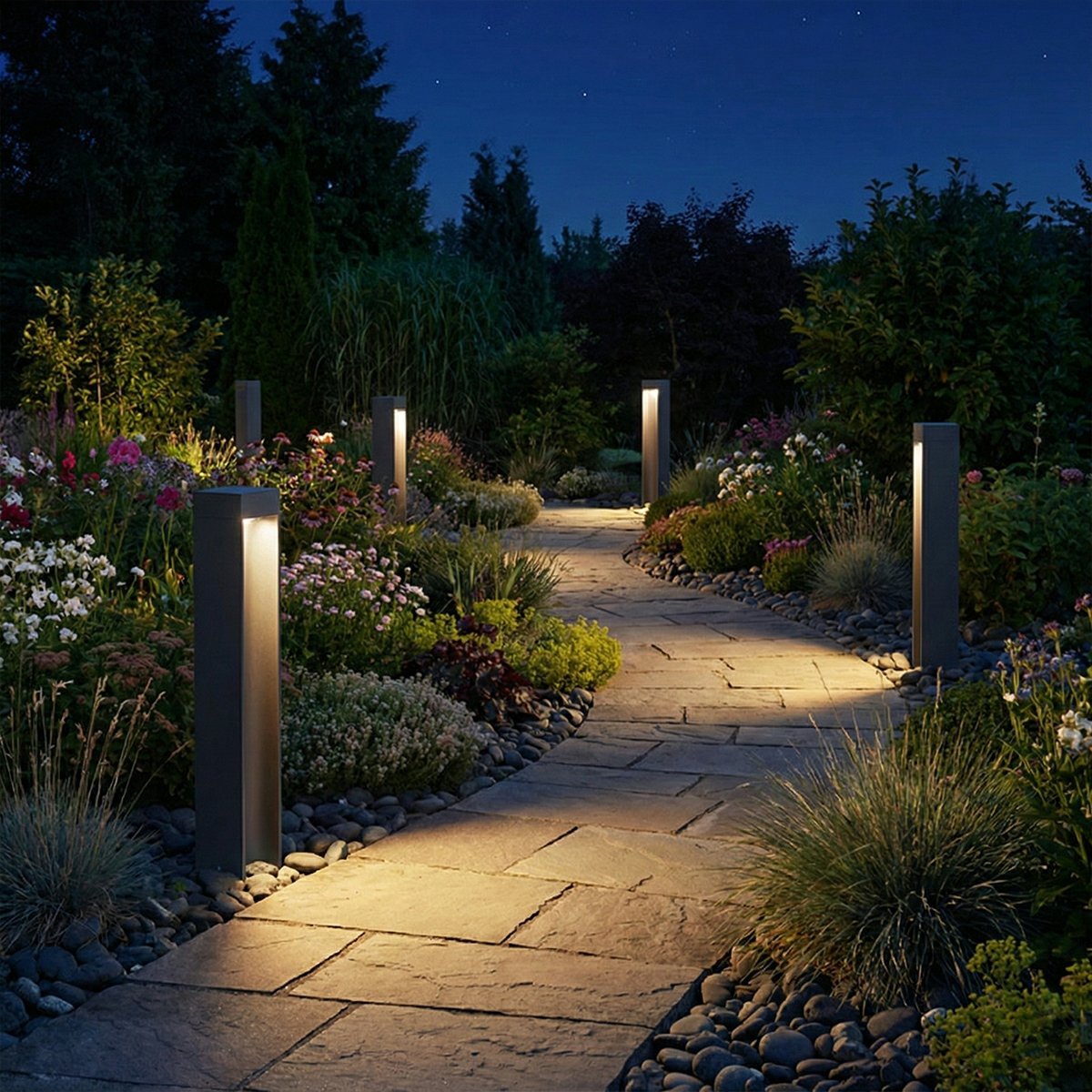Modern Slim Rectangular LED Outdoor Pathway Lights - Flyachilles
