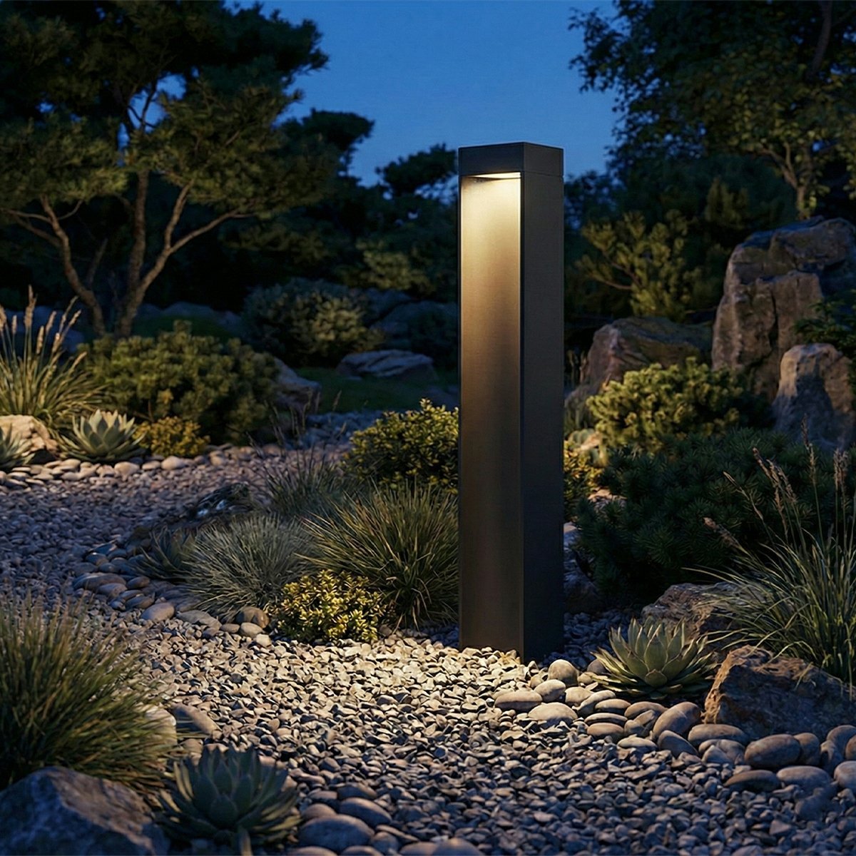 Modern Slim Rectangular LED Outdoor Pathway Lights - Flyachilles