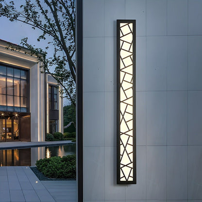 Modern Slim Waterproof Long Strip LED Outdoor Wall Lights - Flyachilles