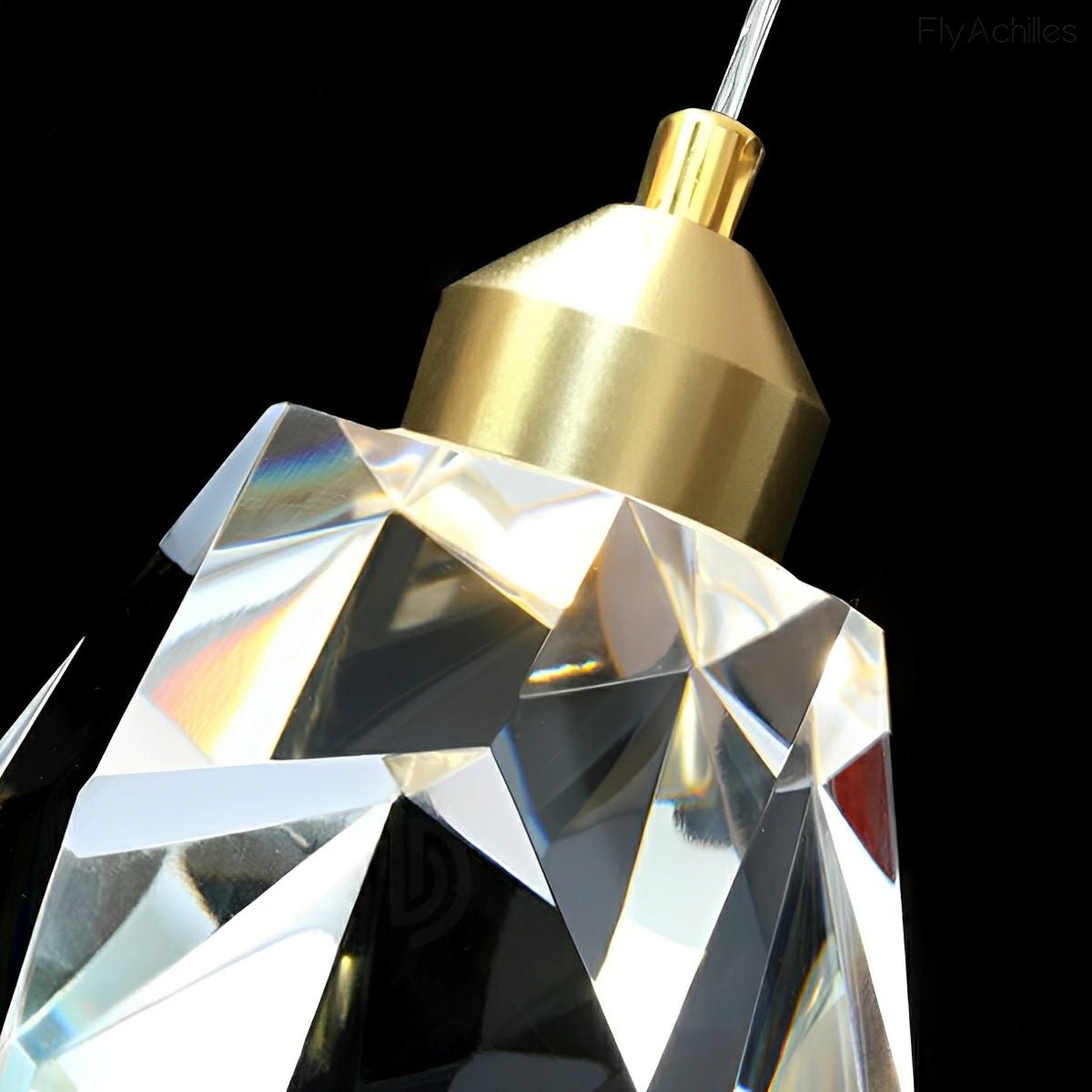 Modern Spiral Crystal Droplets Staircase Chandelier Modern Spiral Crystal Staircase Chandelier - Flyachilles