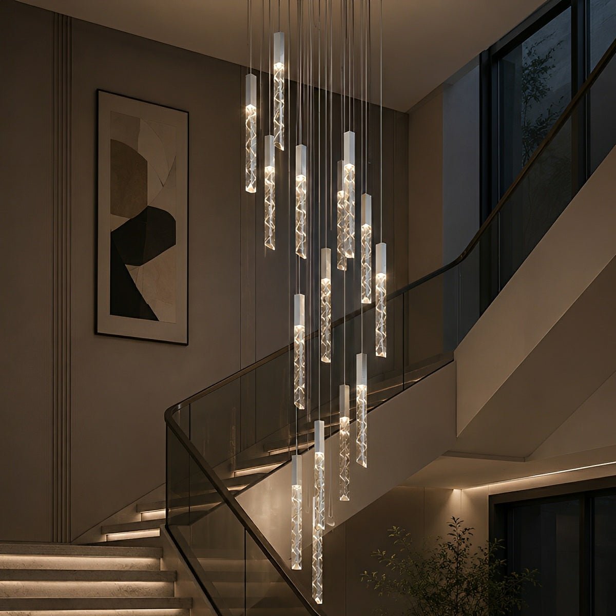 Modern Spiral LED Minimalist Helix Chandelier - Flyachilles