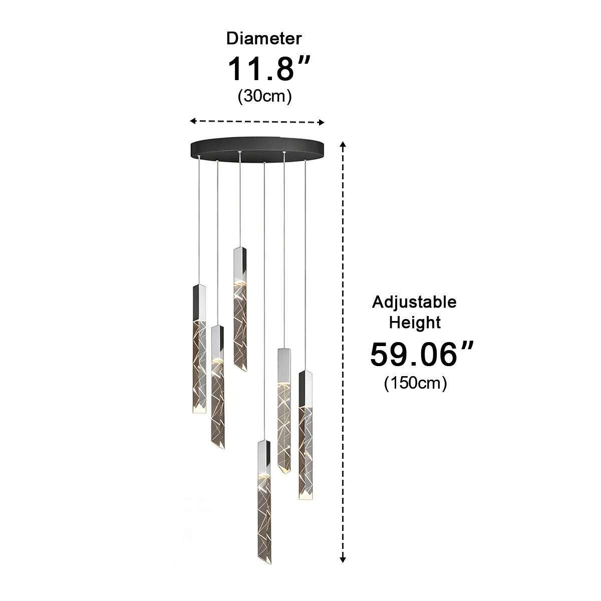 Modern Spiral LED Minimalist Helix Chandelier - Flyachilles