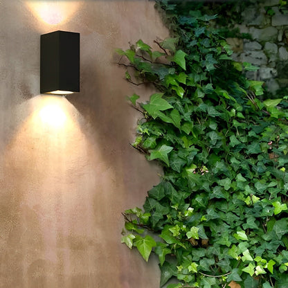 Modern Square Outdoor Waterproof Wall Washer Double Light - Flyachilles