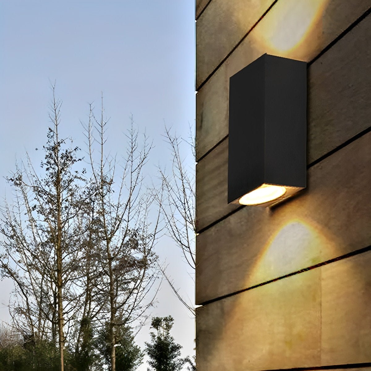 Modern Square Outdoor Waterproof Wall Washer Double Light - Flyachilles