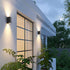 Modern Square Outdoor Waterproof Wall Washer Double Light - Flyachilles