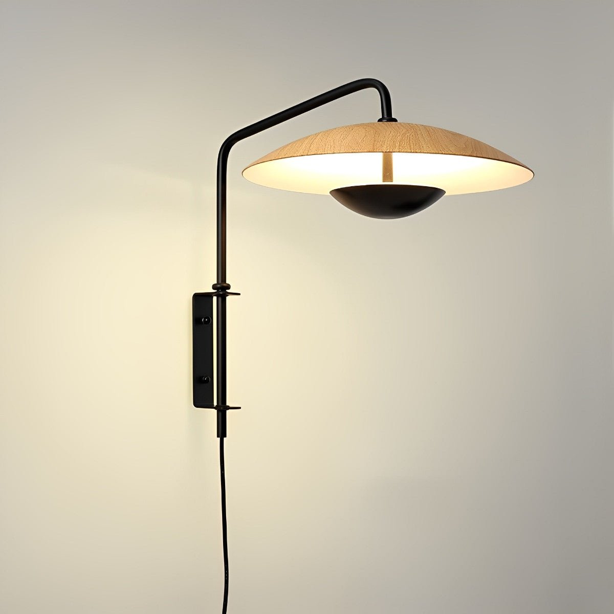 Nordic Modern Swing Arm Umbrella UFO Wall Sconces Lamp Wall Lighting