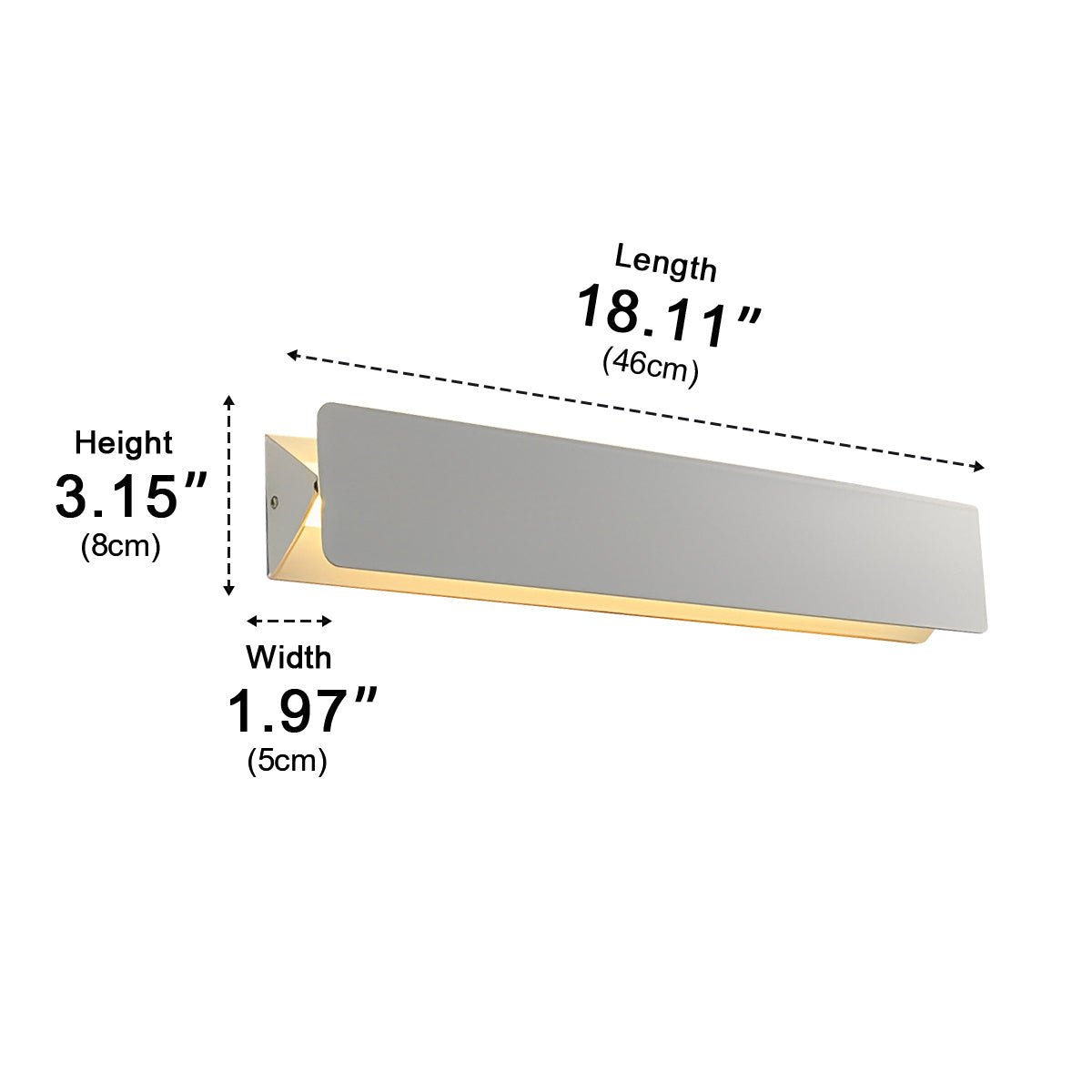 Modern Touch Strip Up and Down LED Wall Sconces - Flyachilles