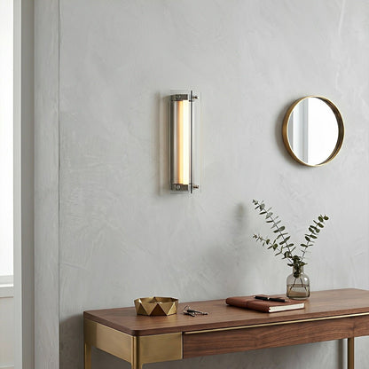 Modern Vertical Glass LED Wall Sconce - Flyachilles