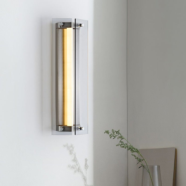 Modern Vertical Glass LED Wall Sconce - Flyachilles