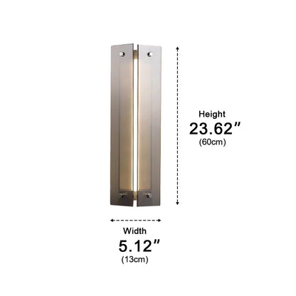 Modern Vertical Glass LED Wall Sconce - Flyachilles